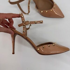 Studded Tan Heels